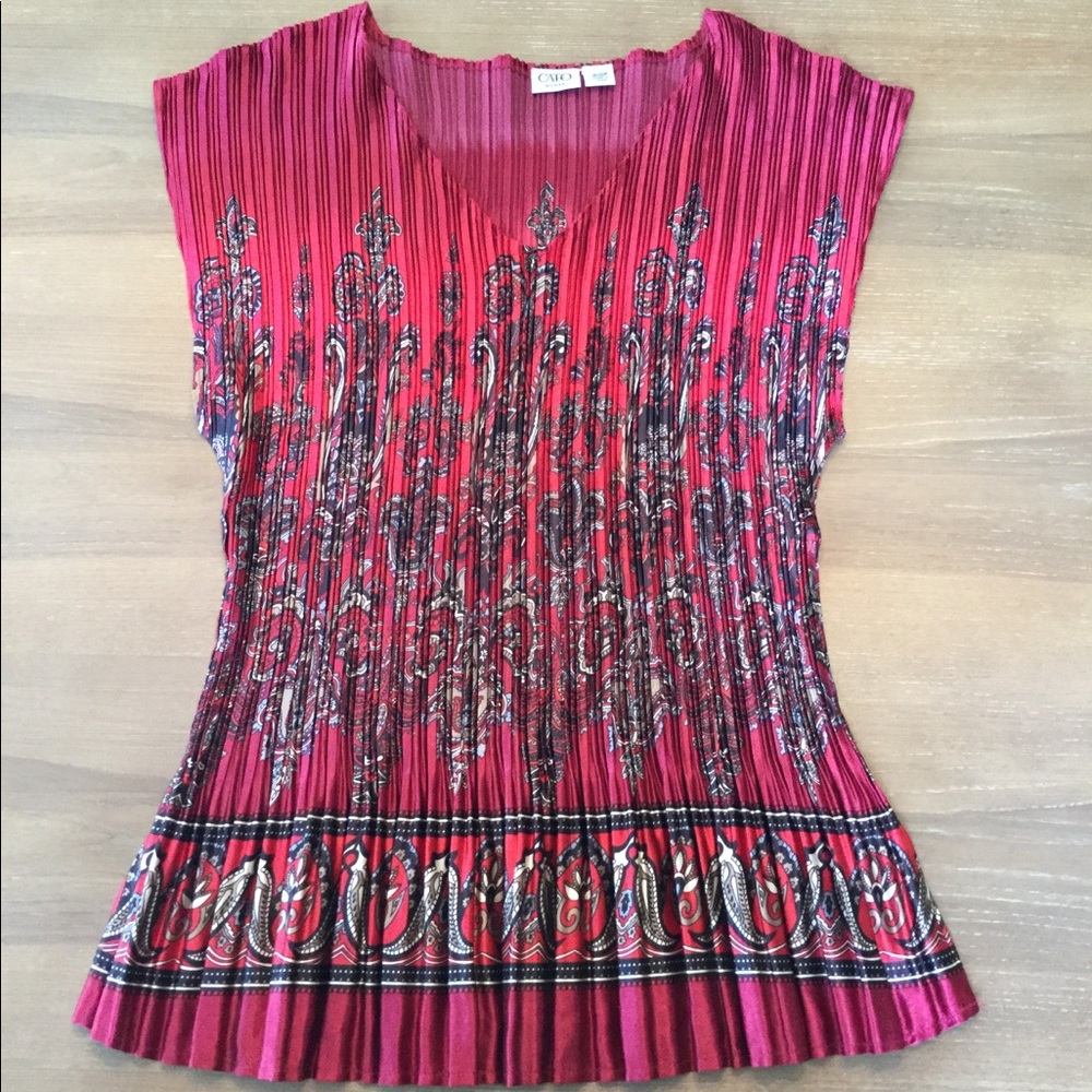 Cato Accordion Style Top